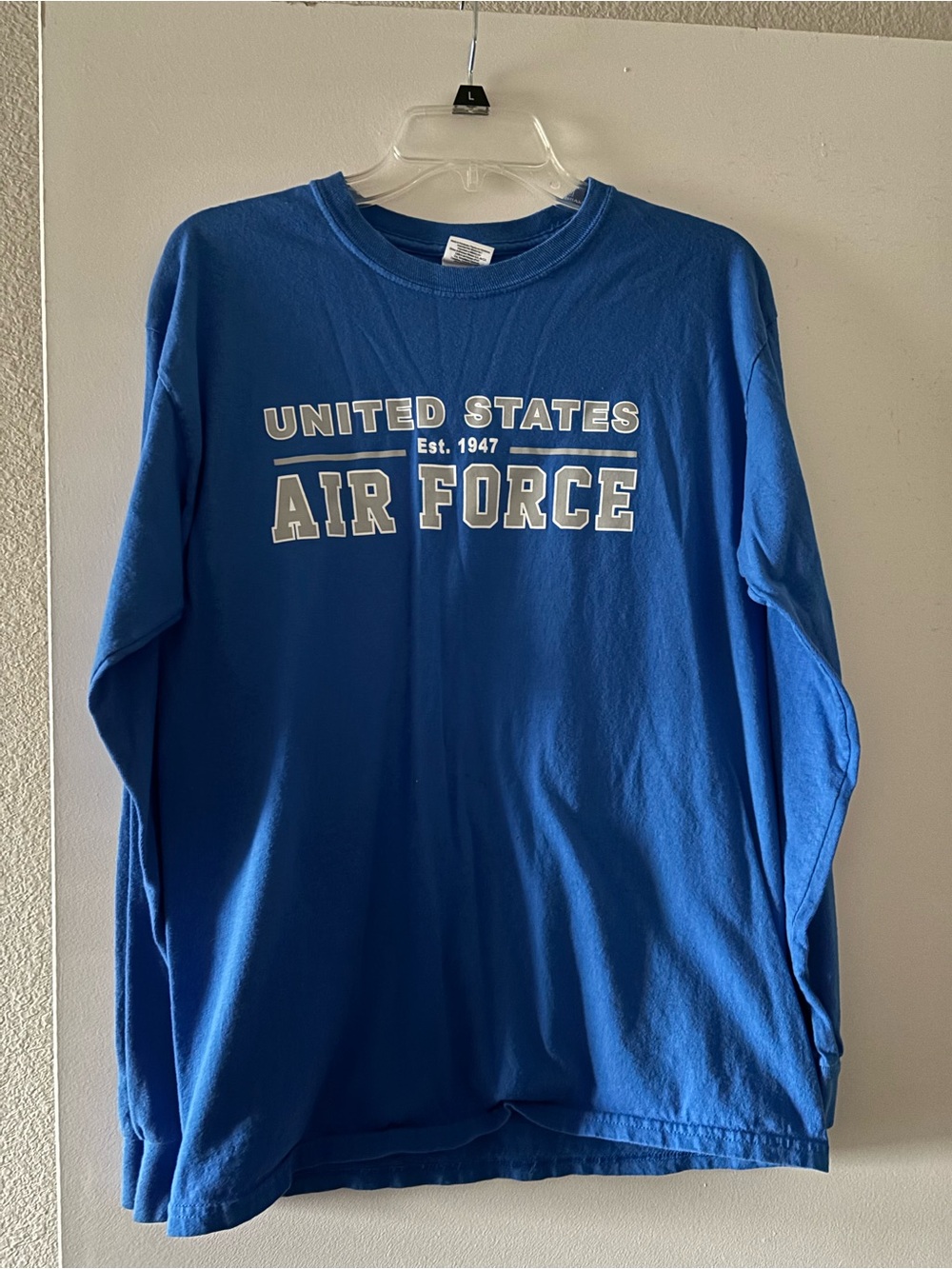Gildan United States Air Force Long Sleeve Shirt - Blue